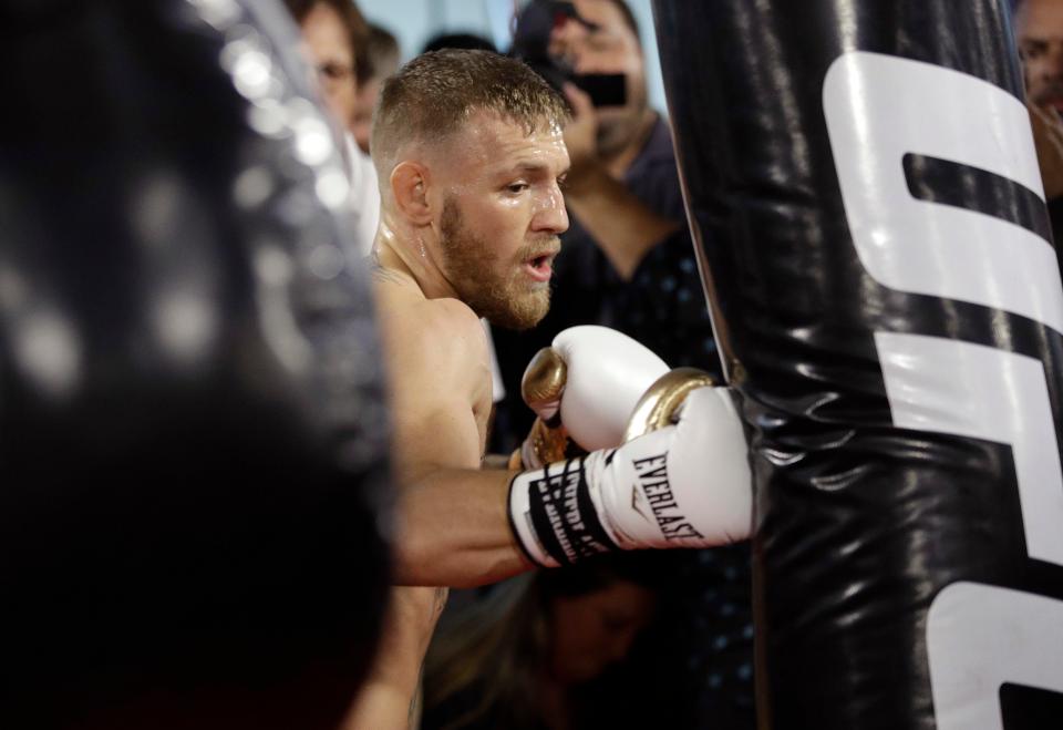  Conor McGregor has been training hard for his clash with Mayweather