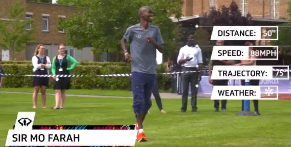 Mo Farah attracted quite a following for his footballing prowess