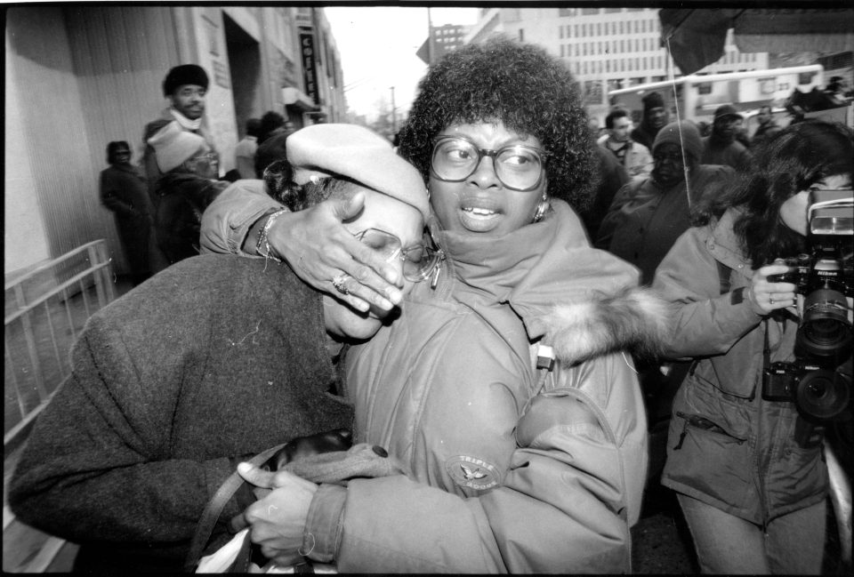  The distressed colleagues of James Chenault, who was decapitated while helping others out of a trapped lift