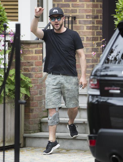  Ant McPartlin was in high spirits as he left his London home today