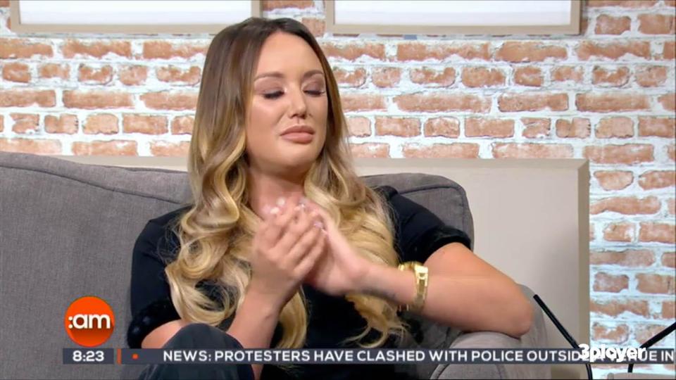  Gaz's ex Charlotte Crosby wasn't as happy however