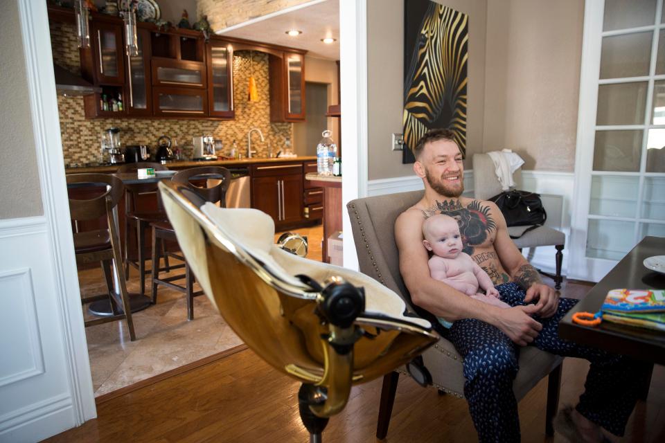  Conor McGregor says he draws inspiration in the ring from his son