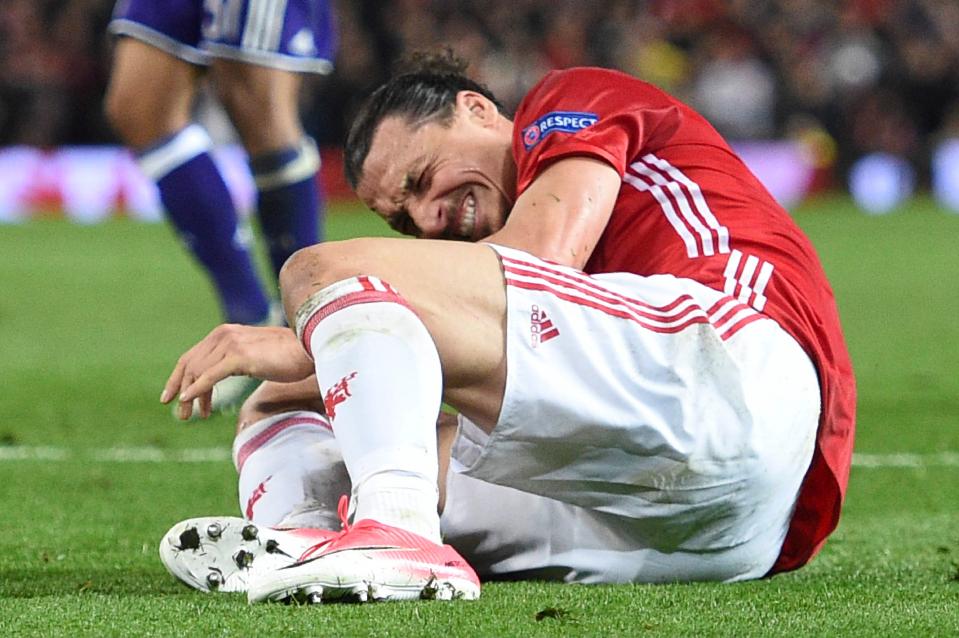  Zlatan Ibrahimovic was expected to return in January from his knee injury