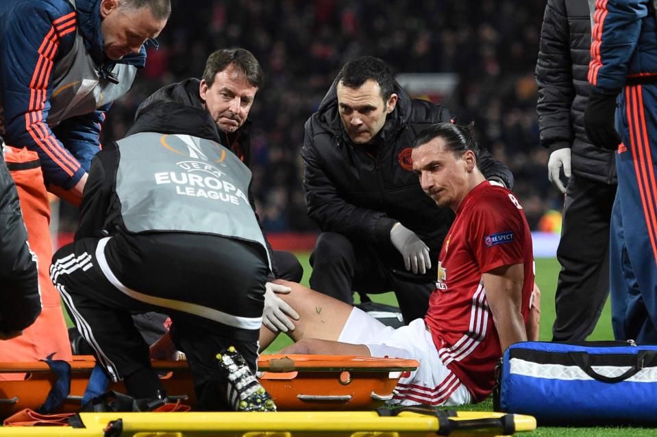  Zlatan Ibrahimovic suffered cruciate ligament damage in April