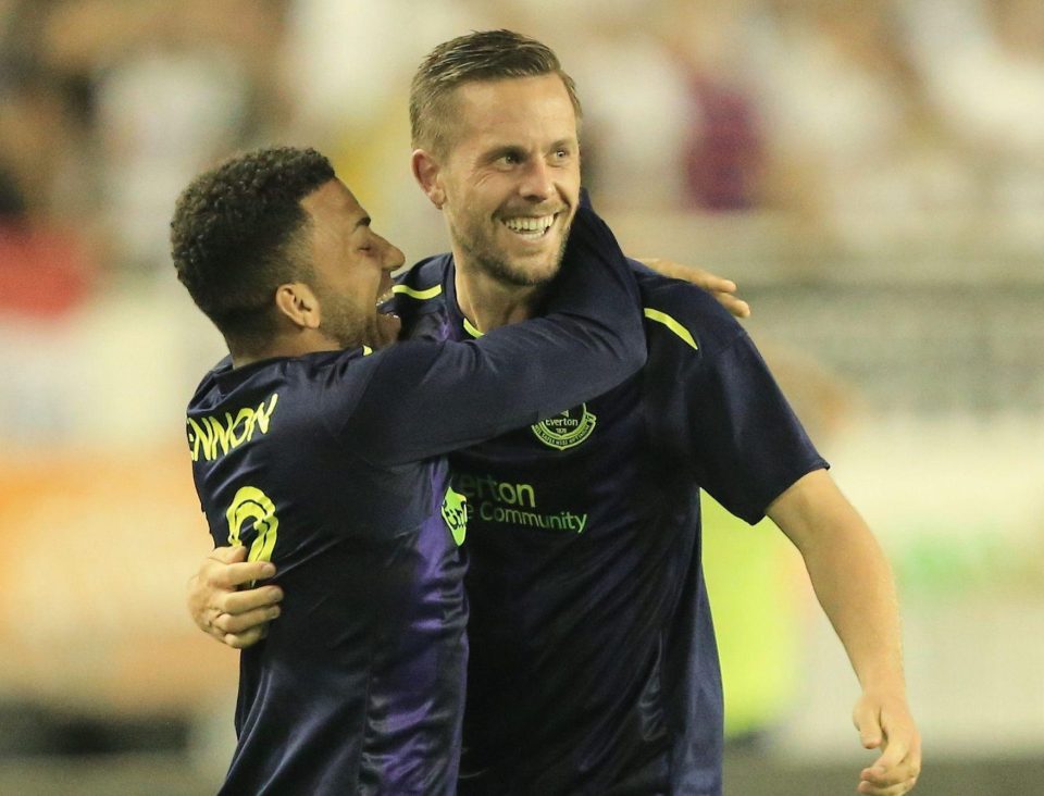 Gylfi Sigurdsson scored as Everton beat Hajduk Split, with Aaron Lennon also playing