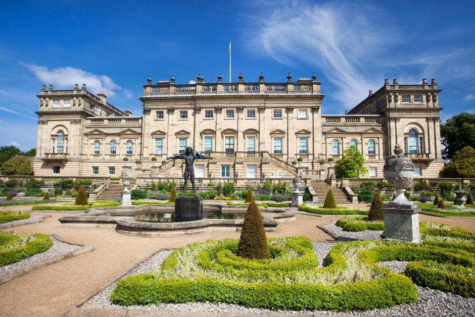  Harewood House in West Yorkshire is used to film parts of the Buckingham Palace scenes