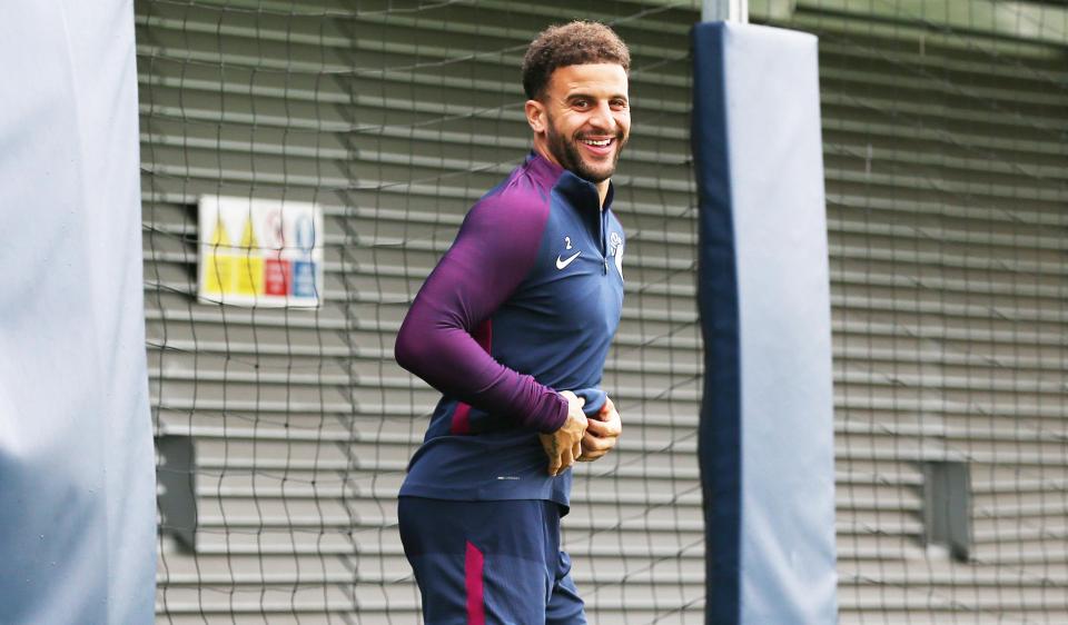 Walker was still grinning when he stepped out at City training