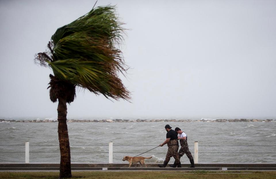  Winds picked up yesterday afternoon as the storm ramped up to a Category 4