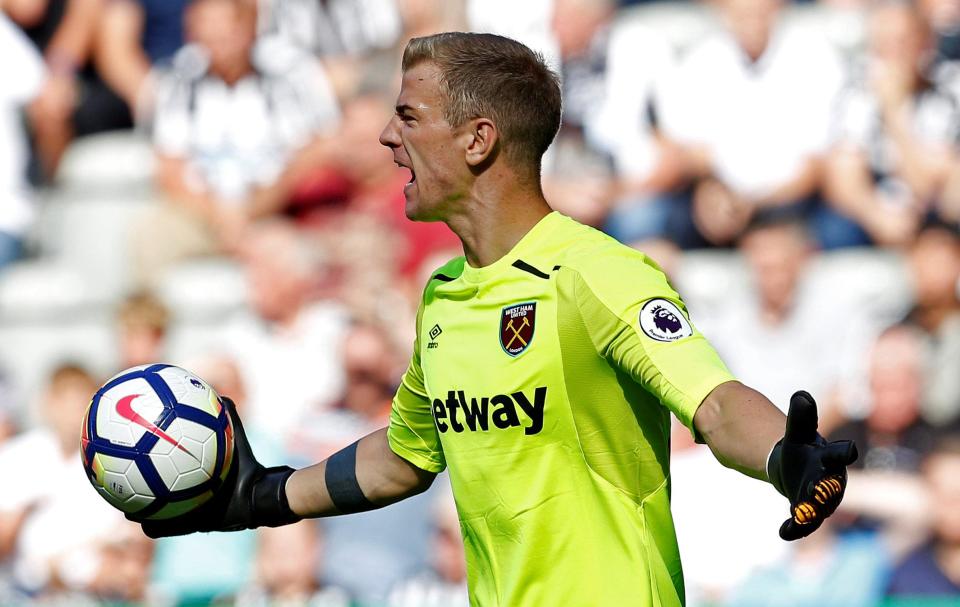  Hart is on a season-long loan at West Ham and has two years left on his City contract