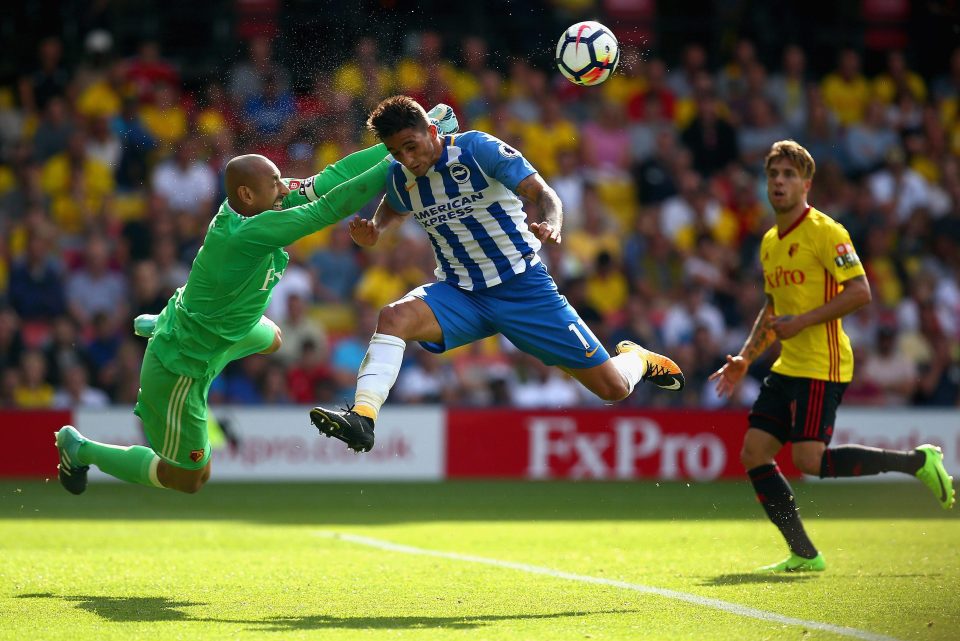  Gomes kept Watford in the game as Anthony Knockaert continued to push forward for Brighton