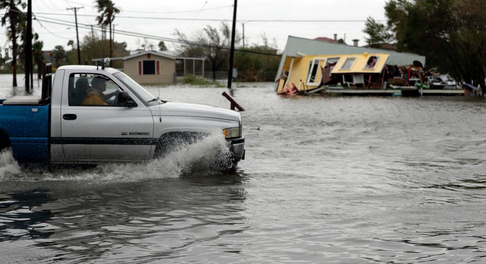  Hurricane Harvey rolled over the Texas Gulf Coast on Saturday, smashing homes and businesses and lashing the shore with wind and rain