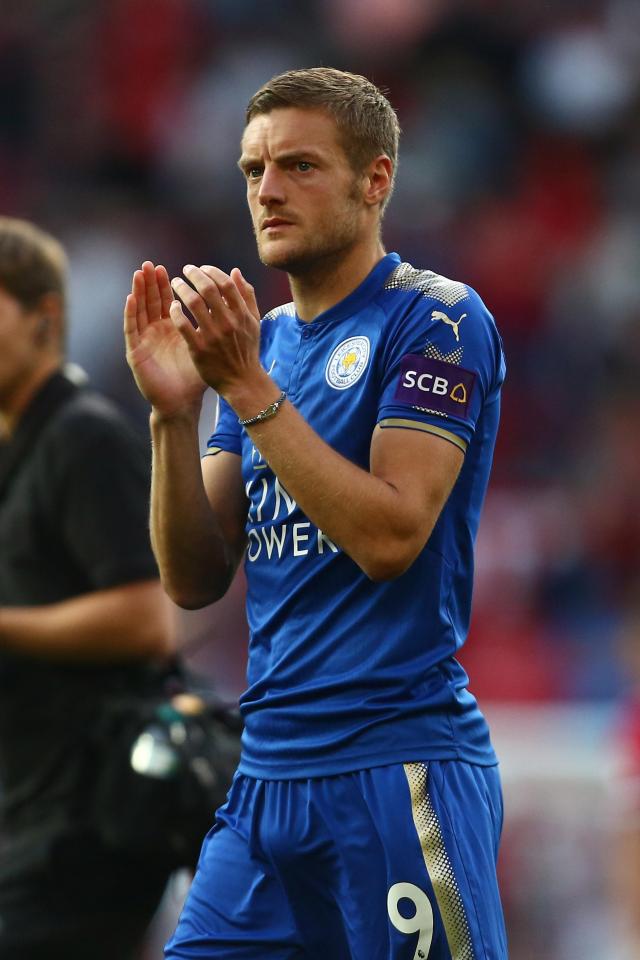  Jamie Vardy is valued at £40million by Leicester