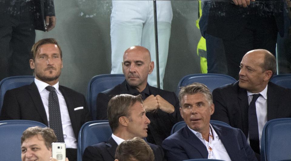  Francesco Totti watches his beloved Roma go down 3-1 at home against Inter Milan