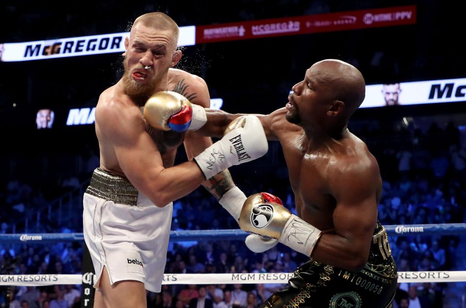 Floyd Mayweather stopped Conor McGregor in the 10th round in Las Vegas