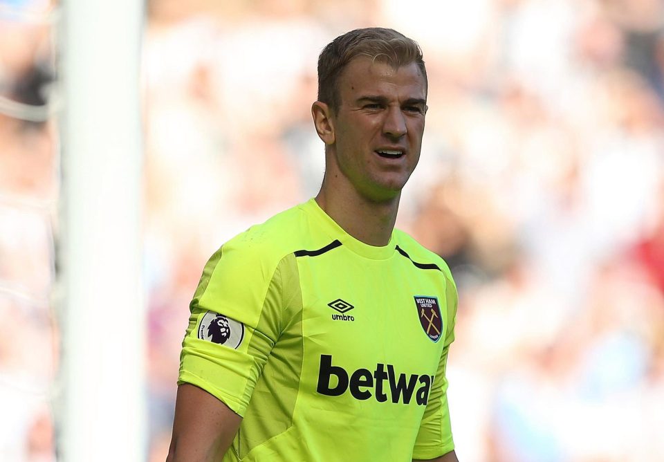  Joe Hart is ready to run down the rest of his Man City contract