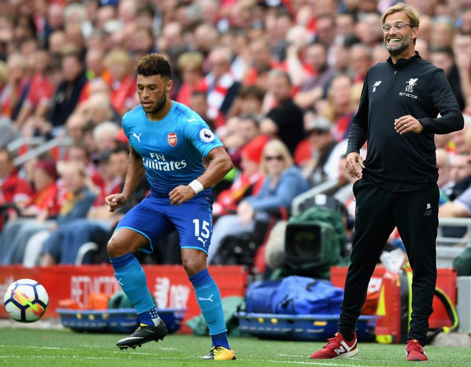 The Ox played for Arsenal in front of his new boss Jurgen Klopp at Anfield on Sunday