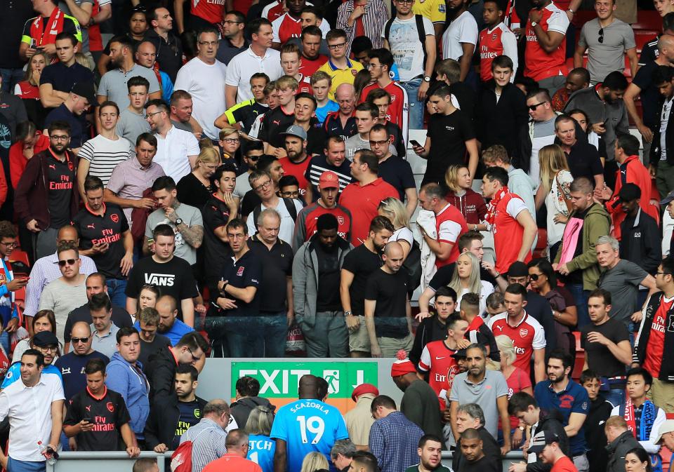 Arsenal fans who made the long journey to Anfield were stunned at the performance