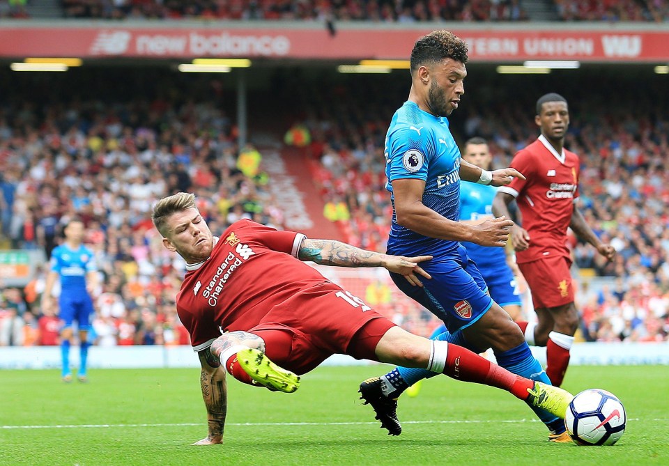 Alex Oxlade-Chamberlain was lacklustre in Arsenal’s 4-0 defeat at Liverpool