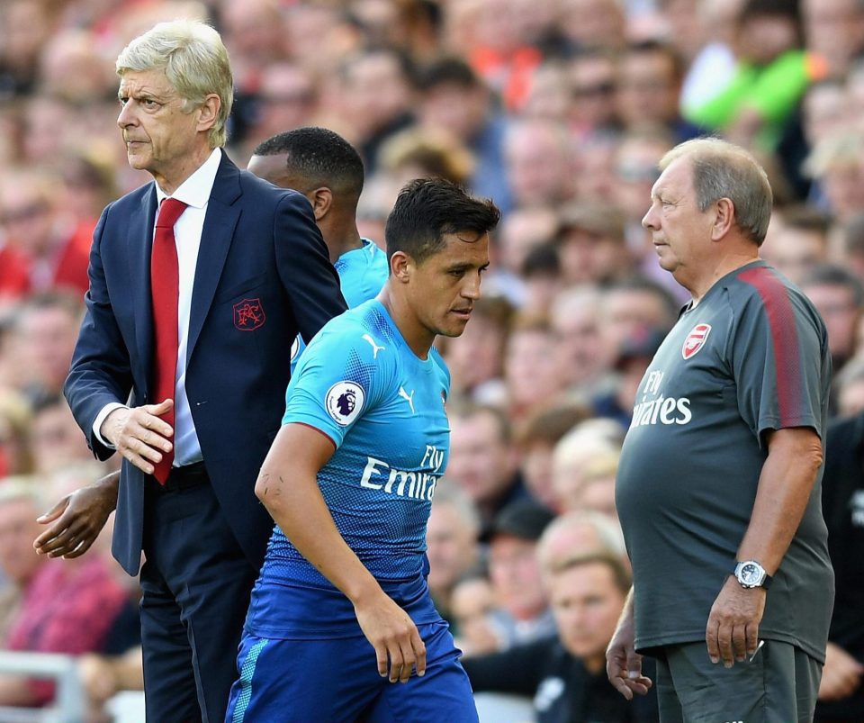 Arsene Wenger took off contract rebel Alexis Sanchez as Arsenal slumped 4-0 against Liverpool