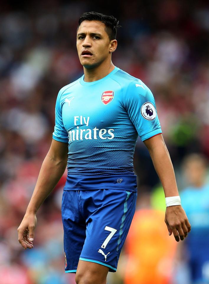 Alexis Sanchez played in Arsenal's miserable 4-0 drubbing by Liverpool