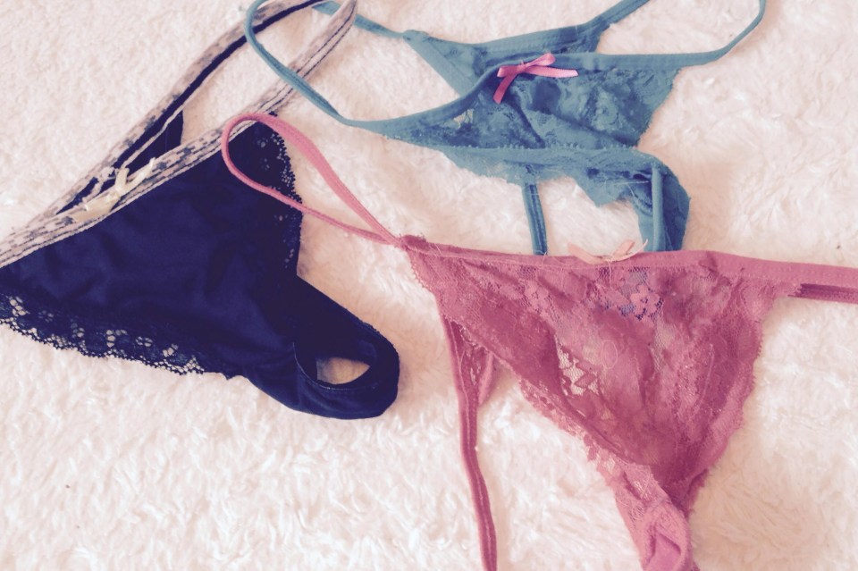 Yasmin has made a small fortune selling all kinds of items. Pictured, underwear that she sold online