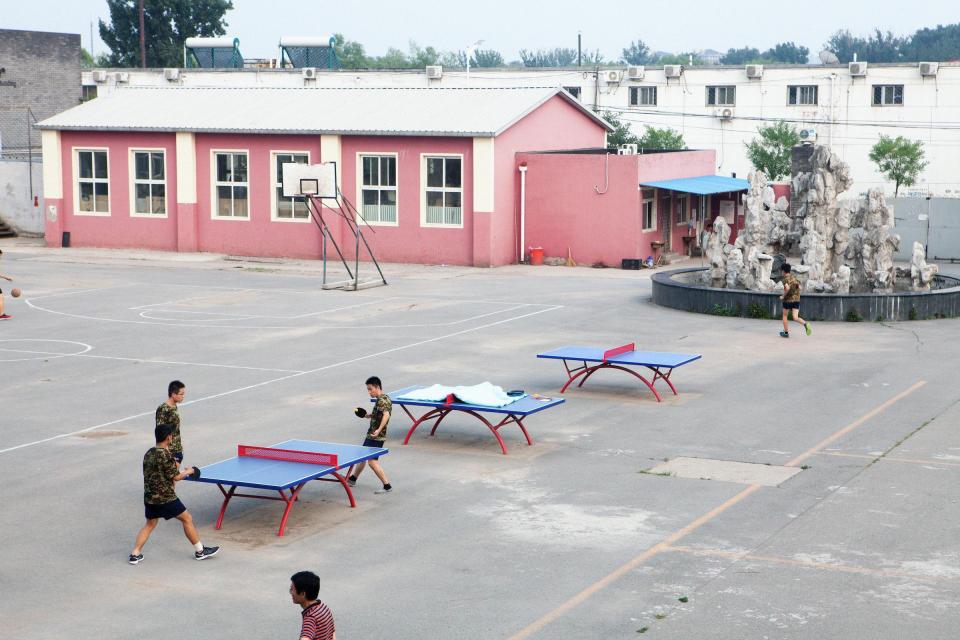  The youngsters receiving treatment are encouraged to keep active with activities such as table tennis