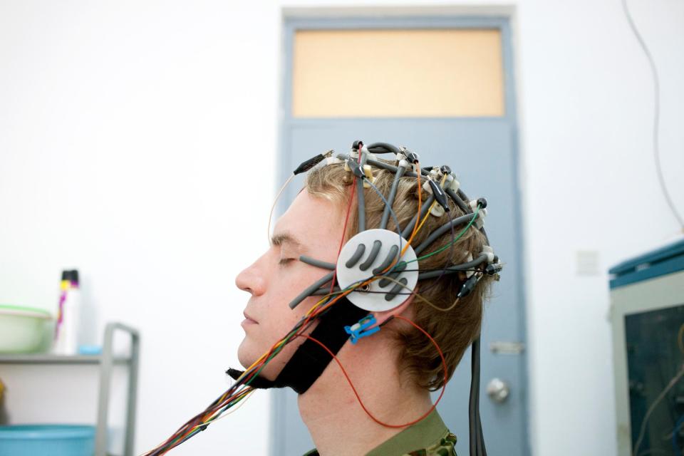  Jamie has his brain activity measured at the internet addiction treatment centre in Beijing