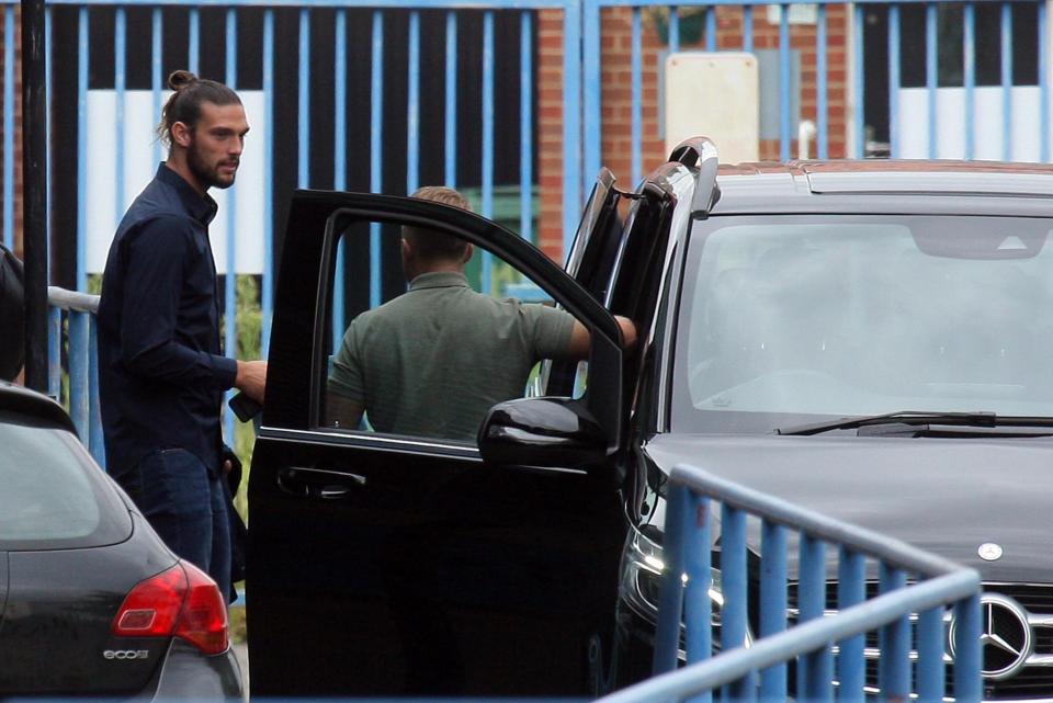  Carroll, pictured at court today, said in a frantic 999 call played to a jury: 'There's two motorbikes, one's behind me pulling out a gun, I don't know what to do'