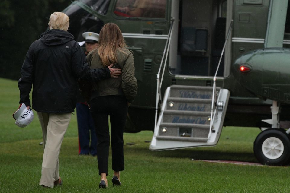  The pair flew from Maryland to the disaster zone