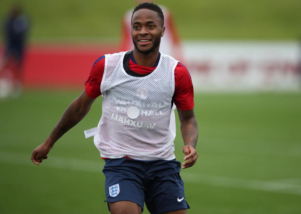 Raheem Sterling has been in training with the England squad ahead of their World Cup qualifiers