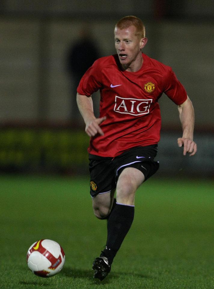  Richard Eckersley in a Manchester United match in 2008