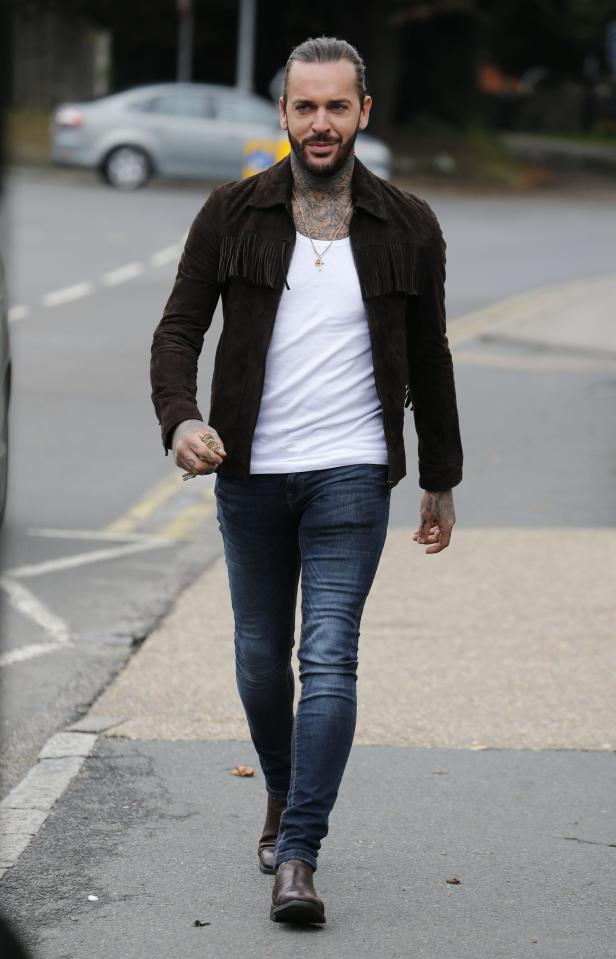  Megan's boyfriend Pete Wicks wore a fringed jacket to satisfy the theme