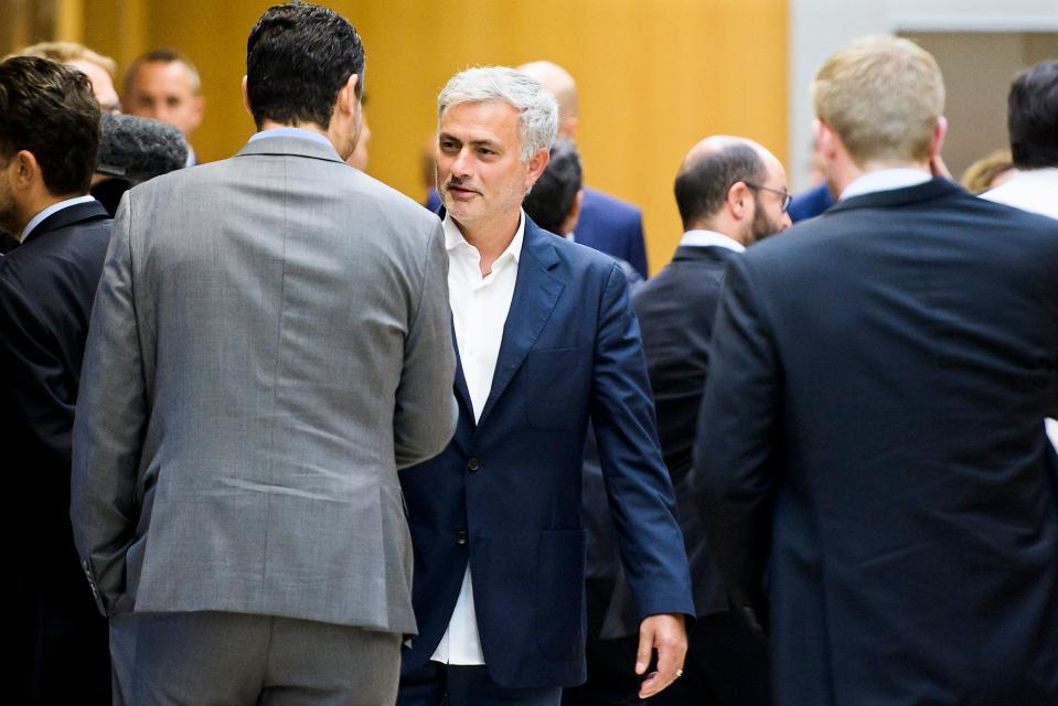 Jose Mourinho was among the attendees at the Uefa Elite Coaches Forum