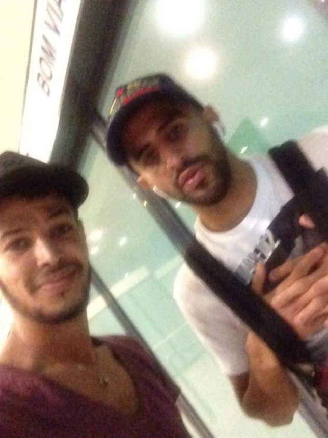 Riyad Mahrez was spotted by this fan at an airport in Paris