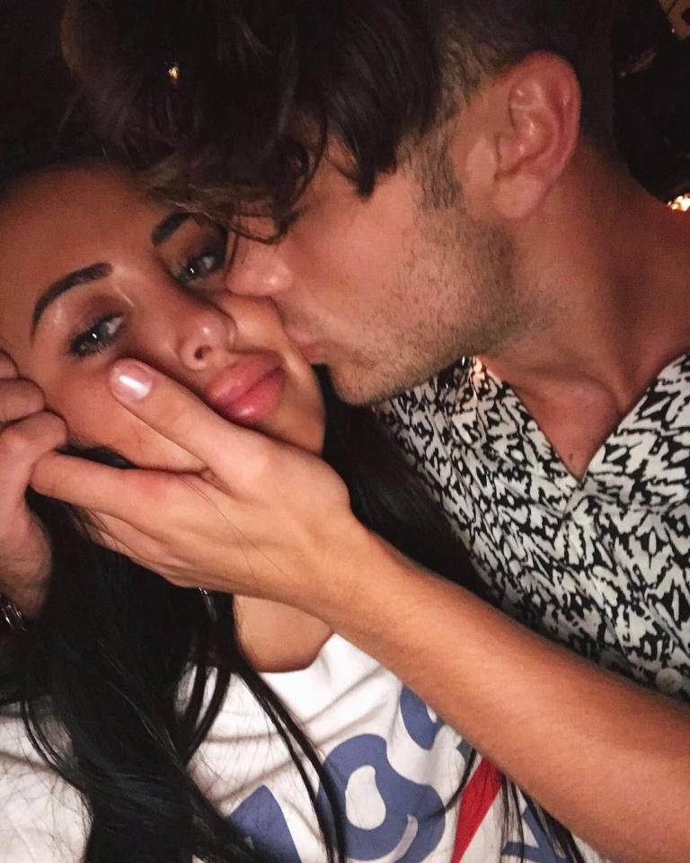  Casey shared a photo to Instagram showing him planting a kiss on Marnie's cheek