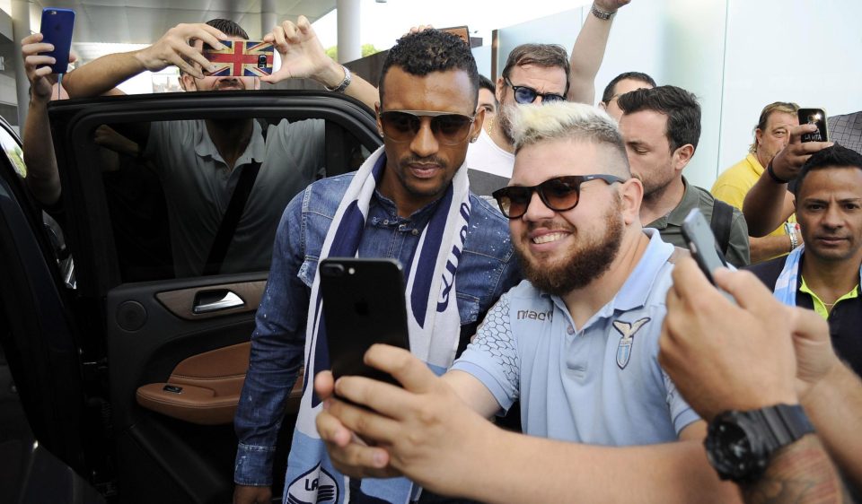  Lazio fans seemed very happy to see new signing Nani