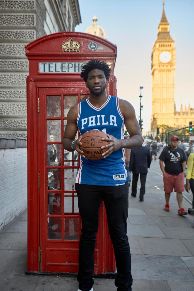  Joel Embiid will be taking on the Boston Celtics in London with the Sixers