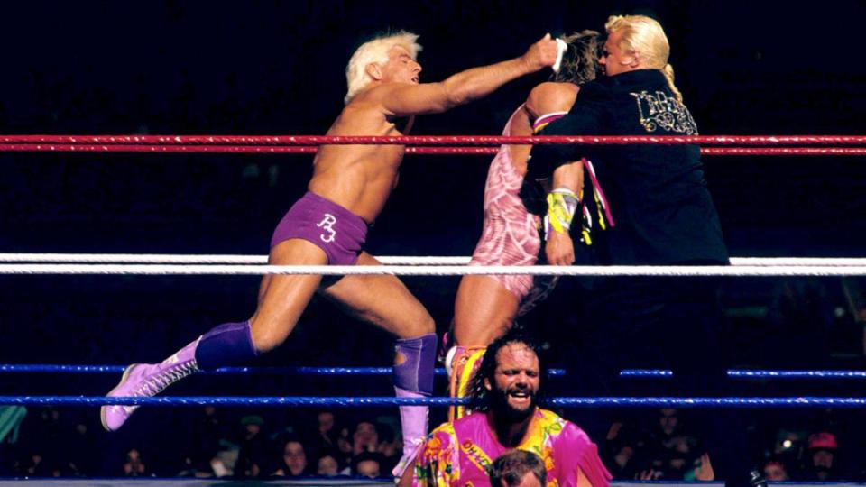  The Nature Boy Ric Flair was up to no good as he interfered in a SummerSlam match