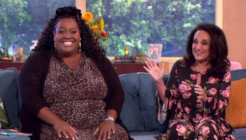  Alison Hammond got the giggles over her mistake while sitting beside Lesley