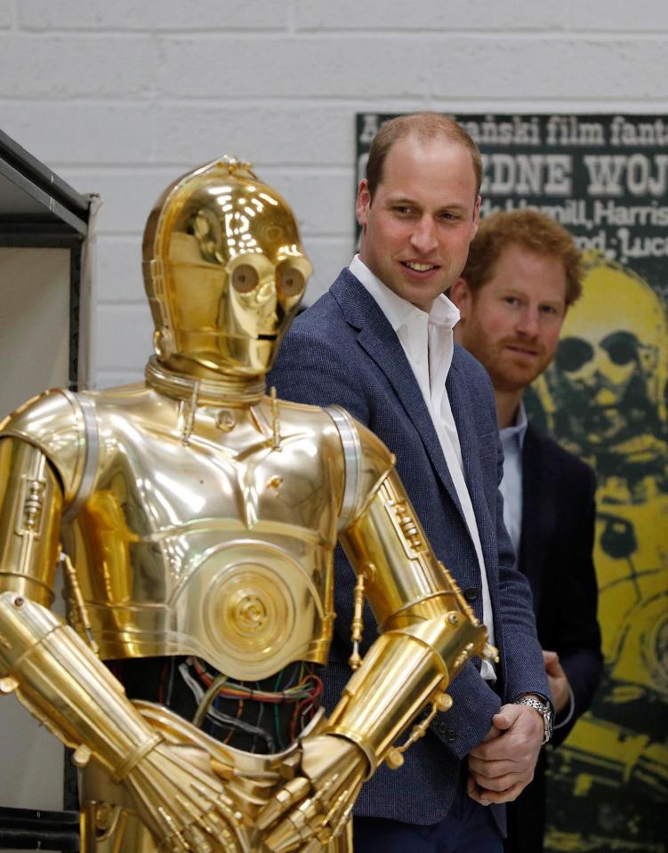 Prince William and Harry starred as stormtroopers but their scene got cut out