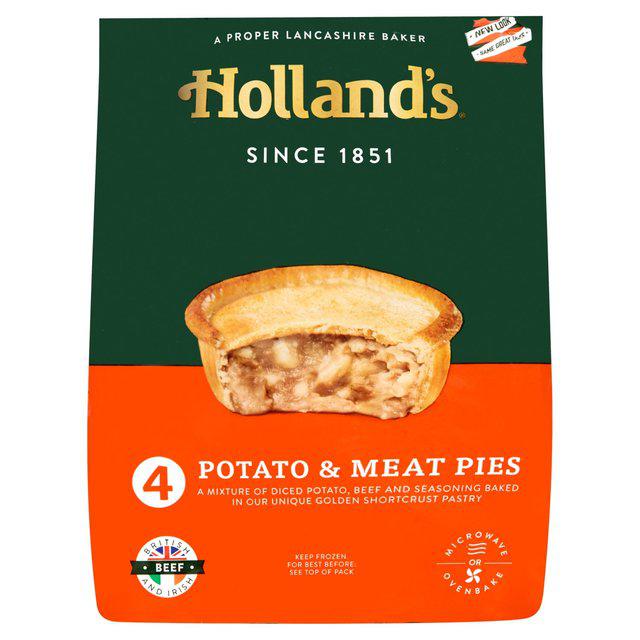  Customers buying Holland's potato and meat pies will get an extra 100 points