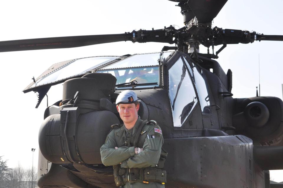 The Prince was a qualified Apache helicopter gunship pilot when he was deployed as a gunner to fight the Taliban