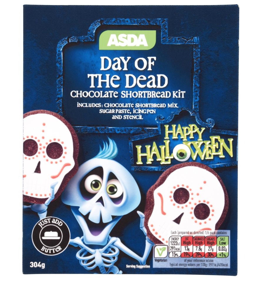  Asda is selling a Halloween shortbread making kit for £2.50