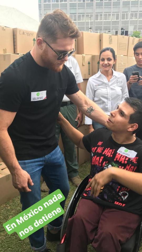  Canelo has been helping his fellow Mexicans hit hardest by the giant earthquake