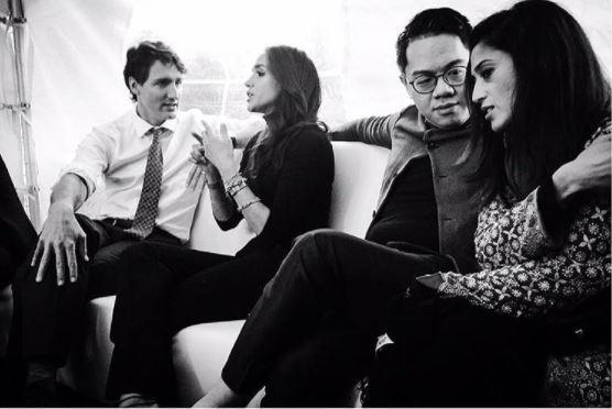  Meghan is friends with Justin Trudeau and his wife