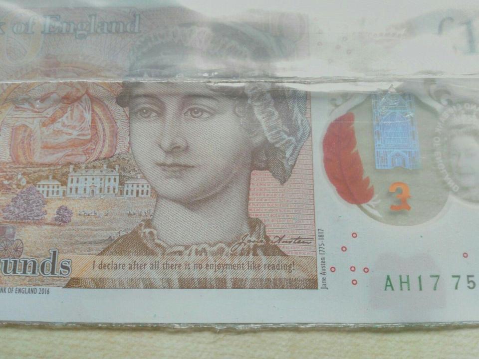  The note has the serial number AH17 75 - the year of Jane Austen's birth