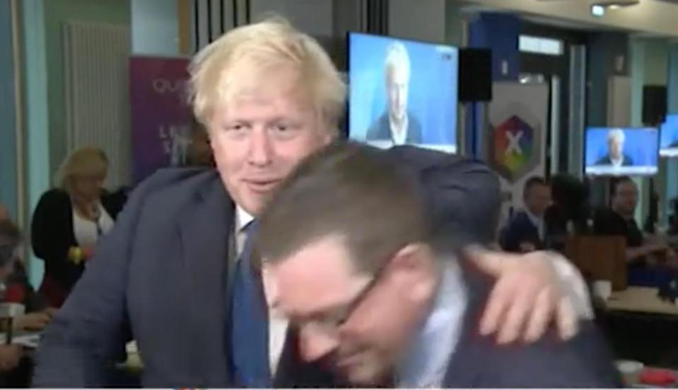  Boris Johnson almost wrestled Andrew Gwynne to the ground on live TV