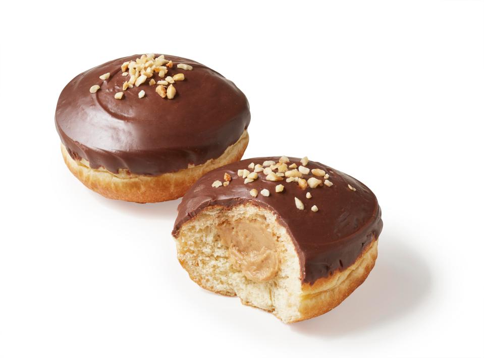  The hazelnut praline doughnut has 342 calories and costs £1