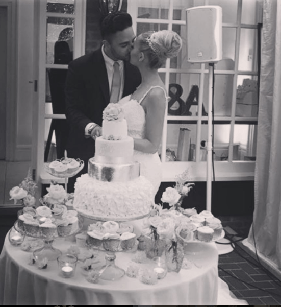 Adam and Caroline tied the knot earlier this month