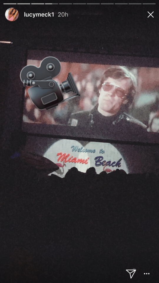  The trio watched nineties classic Mrs Doubtfire at the pop-up cinema